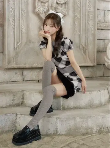 다리치 DD 로고 니하이 삭스 GRY 그레이