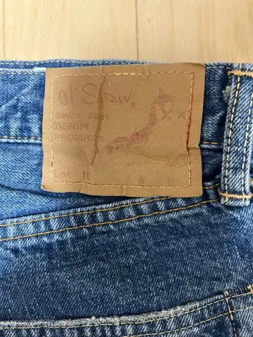 orslow 스트레이트 데미지 데님 팬츠