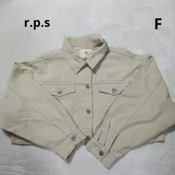 r.p.s 데님 자켓 G 짧은 기장 F 사이즈