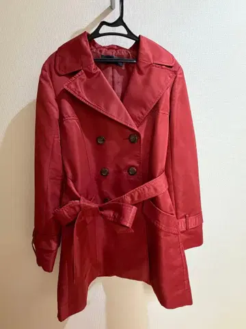 Aller Bien 레드 트렌치코트