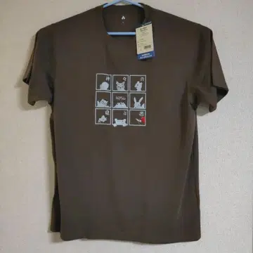 mont-bell 토무라 우시 한정판 T셔츠 L 브라운