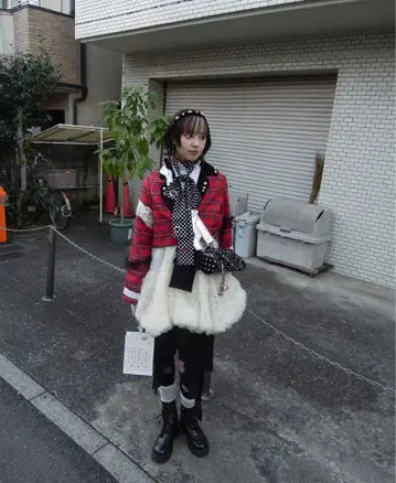 핸드메이드 타탄 체크 자켓