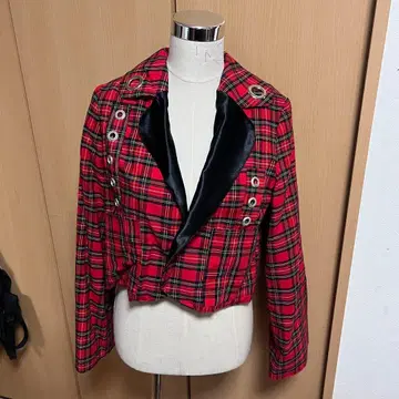 핸드메이드 타탄 체크 자켓