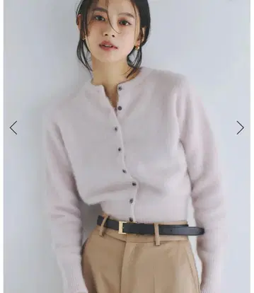 anuans 라쿤폭스 숏 가디건 핑크