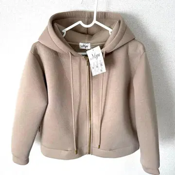 Myu 백 프릴 본딩 후디