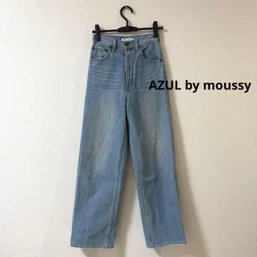 AZUL by moussy 하이웨스트 와이드 데님