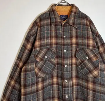 보스턴 클리퍼 체크 울 충전솜 플란넬 셔츠