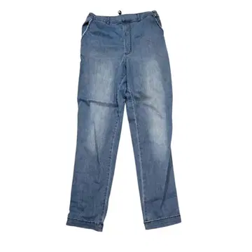 BASIC & EXCELLENT 데님 이지 팬츠 허리밴딩 면 혼방 L