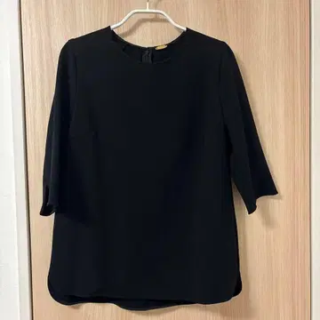 Deuxieme Classe 트리아세 조젯 풀오버 블랙