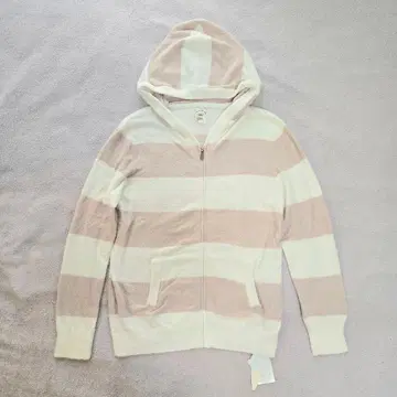 [ 미사용 새상품 ] 젤라또피케 보더 후드티 프리 사이즈 핑크