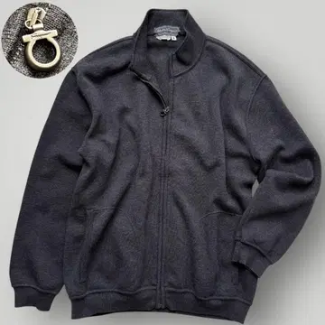 새상품급 살바토레 페라가모 지퍼 니트 블루종 간치니 블랙