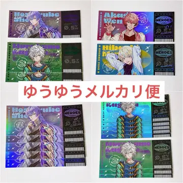 니지산지 HEROS 하프 기념일 홀로그램 티켓풍 카드