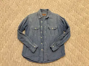 샴브레이 워크 셔츠 긴팔