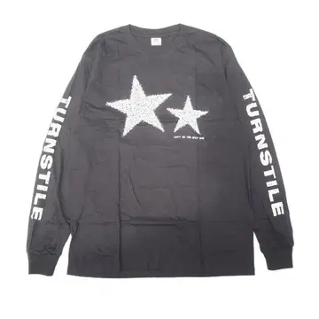 Turnstile 롱 T ( 소매 프린트 있음 ) 블랙 L