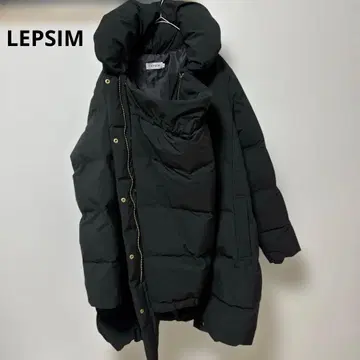 [LEPSIM] 다커 포함 마터니티 다운 코트 블랙