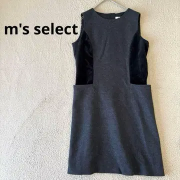 [엠즈 셀렉] 슬리브리스 원피스 울 혼방/벨로아 백 지퍼 38