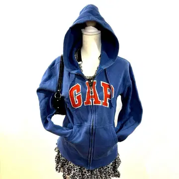 헤이세이 갸루 GAP ZIP 후드티 지퍼 후드티 y2k 그런지 히메 갸루