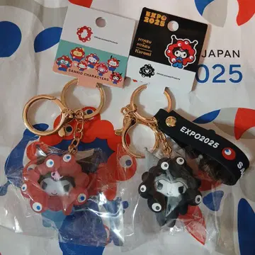 쿠로미 미야쿠미야쿠 블랙 & 클리어 마스코트 키링 2 박람회