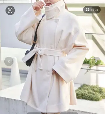 치코 Chico 스탠드 미들 기장 코트