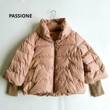 파시오네 롱 리브 슬리브 숏 기장 다운 자켓 38