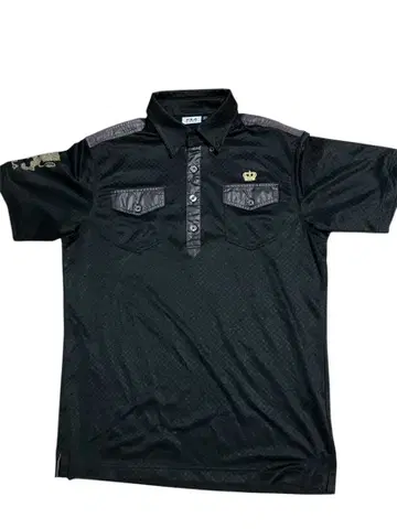 FILA 골프 피케 셔츠 블랙