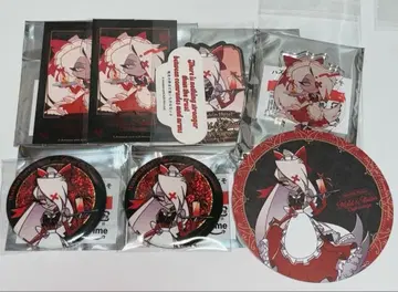 해즈빈 호텔 애니 카페 금박 카드 아크릴 스탠드 캔뱃지 스티커 바기