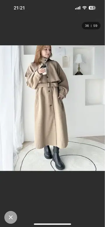 오버 사이즈 코트 S 사이즈