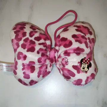 미니 레오파드 무늬 리본 머리끈 도쿄 디즈니랜드