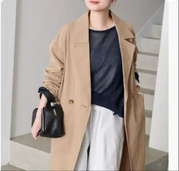 저널 스탠다드 코튼 트윌 롱 코트 베이지 38