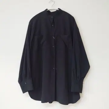 택 포함 새상품 LEPSIM 렙심 밴드 카라 셔츠 블랙