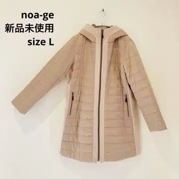noa-ge 미사용 새상품 롱 코트 후드 부착 L 사이즈