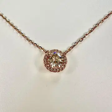[ 새상품급 ] 스와로브스키 컨스텔라 목걸이 로즈 골드 파베