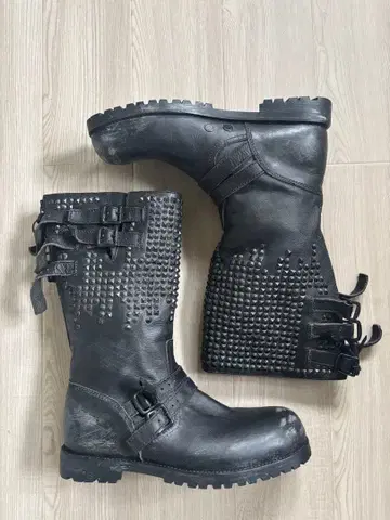 number nine 06aw noir기 leather boots
