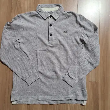 [ 새상품급 ] LACOSTE 그레이 긴팔 피케 셔츠 사이즈 3
