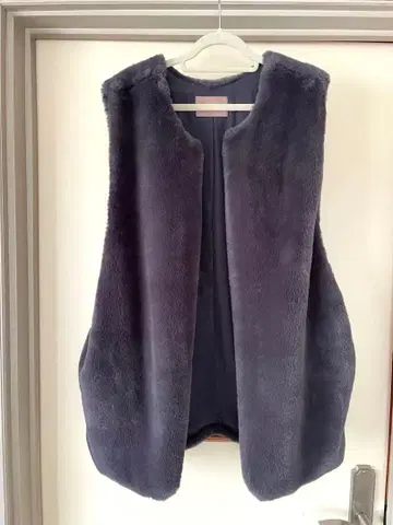 퍼 베스트 그레이 퍼 부드러운 새상품급