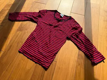 [ Letroyes ] 루트로와 보더 티셔츠 빨검 보더