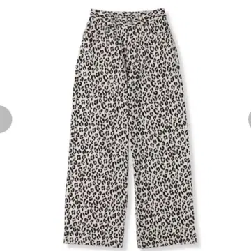 아베일 x shoko 레오파드 무늬 하이웨스트 와이드 팬츠