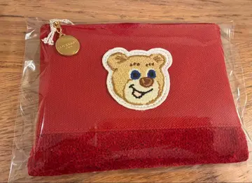 페이 올드 테디 와펜 파우치 레드