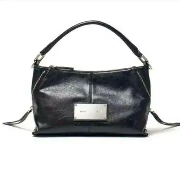 Matin Kim 블랙 가죽 숄더백