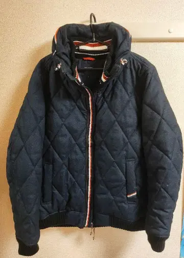 BEAMS HEART 퀼팅 자켓 L 네이비