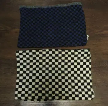 SHIPS 쉽스 넥워머 체커 체크 패턴 2개 세트