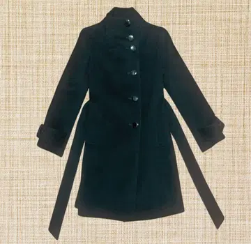 Barbie 블랙 롱 코트 M