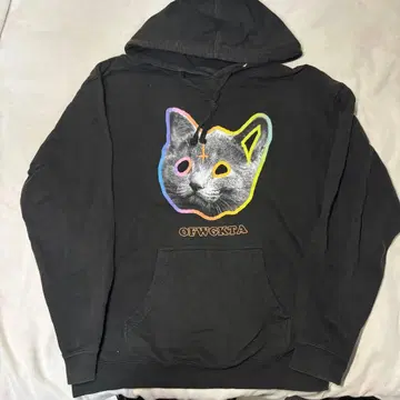OFWGKTA 후드티 L 오드퓨처 고양이 프린트