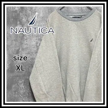 [노티카] 원포인트 로고 자수 속기모 맨투맨 XL