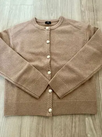 PLST 베이지 가디건 M