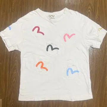 [ 초레어 ] EVISU 반팔 8색 손그림 페인트 T셔츠