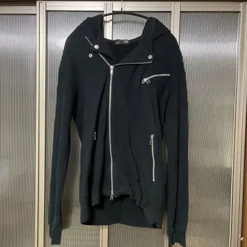 BEAMS 블랙 지퍼 후드티