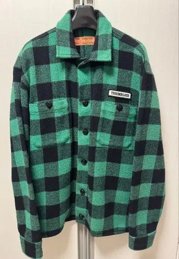 텐더 로인 버팔로 자켓 2nd 그린 x 블랙 L 기무라 타쿠야