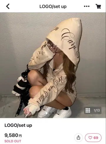 LOGO 숏팬츠 셋업