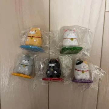 레어 히게만주 오자부에 정좌 피규어 컴플리트 5개 세트